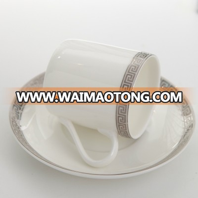 Afternoon drink tea cup and saucer porcelain, elegant wedding tea cups