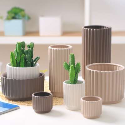 N3505 New style colorful ceramic origami shape flower vaseflower pot for home decoration